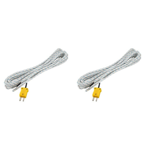 2X -50-250 Celsius K Typ 10M Kabel Temperatursensor Thermoelement Sonde