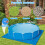 Mineup Rectangle Pool Ground Cloth, 274 * 274CM Foldable Swimming Pool Floor Pro 4