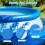 Mineup Rectangle Pool Ground Cloth, 274 * 274CM Foldable Swimming Pool Floor Pro 7