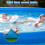 Mineup Rectangle Pool Ground Cloth, 274 * 274CM Foldable Swimming Pool Floor Pro 5