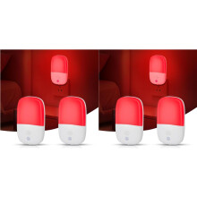 670nm Red Light Night Light for Sleep, 4 Pack with Dusk to Dawn Sensor, LED Night Light Plug Into Wall US Plug