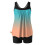 Women's high-waisted swimsuit set gradient racerback top 4