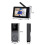 Campainha de Vídeo com Tela IPS de 4,3 Polegadas Áudio Bidirecional 2,4 GHz Intercomunicador Visual Gravação Campainha Câmera com Antena 10