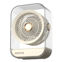 (white) Cool Fan / 360-degree Up And Down Rotation / Natural Cooling Air Circulation Throughout The House / 5-speed Cycle And Long Standby