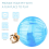 Hamster-Trainingsball, Kunststoff, blau 4
