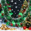 Weihnachts-Lametta-Girlande, grün-metallic, 2 m 2