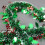 Weihnachts-Lametta-Girlande, grün-metallic, 2 m 5