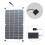 Panel solar flexible monocristalino de 10W y 12V 8