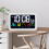Digital Wall Clock Battery Operated 8 Inch White 4