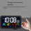 Digital Wall Clock Battery Operated 8 Inch White 5