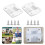 Cooler Plastic Hinges Replacement 2 Pack with 8 Screws 4