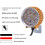 48V e-bike headlight 6/9 LED folding 3