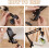 Black Embroidery Table Stand Kit 8mm Hole 1pc 3