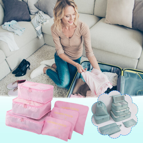 Packing Cubes Set 6-Piece Reusable Waterproof Travel 2