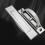 Tatami Cabinet Handle Hidden Grip Pull Silver 2 pcs 8