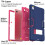 Custodia resistente a 3 strati per Samsung Galaxy Tab A8 10.5, colore blu navy 3
