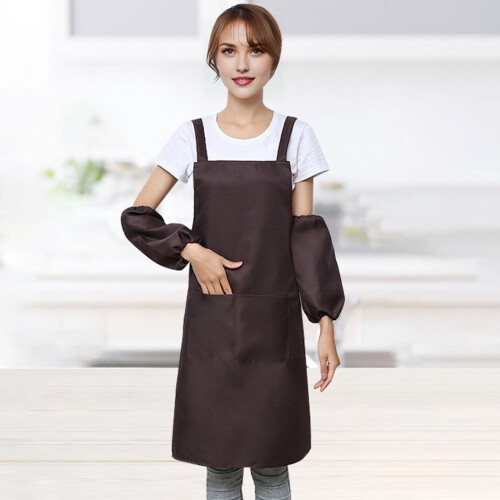 Adjustable Crossback Apron Polyester Canvas with Pockets 2