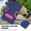 Custodia resistente a 3 strati per Samsung Galaxy Tab A8 10.5, colore blu navy 5