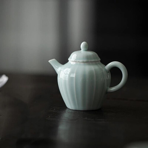 Sada čínských keramických konvic Celadon Blue na čaj Oolong 2