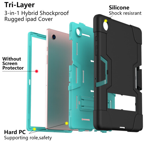 Custodia resistente a 3 strati per Samsung Galaxy Tab A8 10.5 2