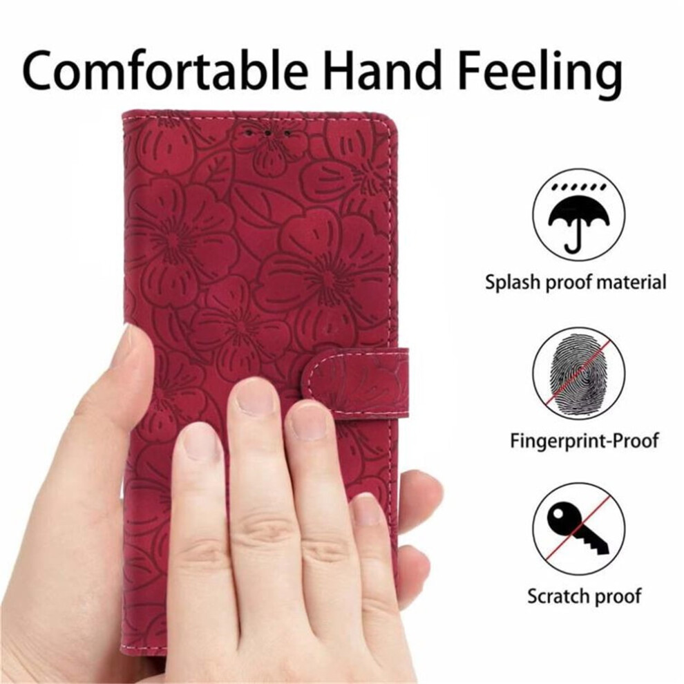 Cherry Blossom Leather Flip Wallet Case For Samsung Galaxy 968604596896