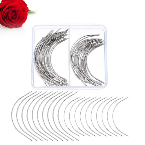 C Type Curved Pins for Knitting and Modelling 50 pcs 1