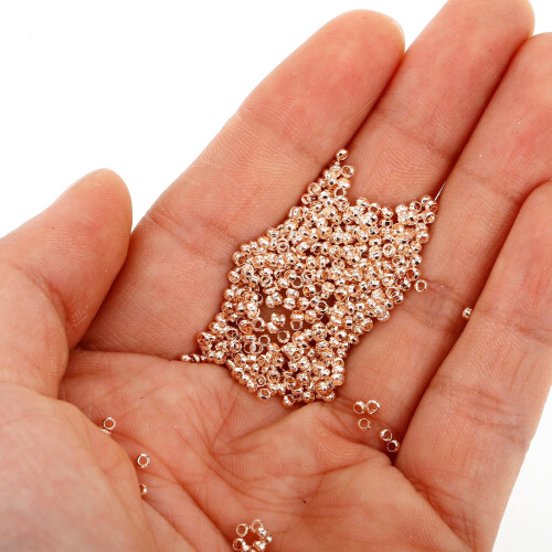 Round Metal Spacer Beads Decorative 500 pcs 1