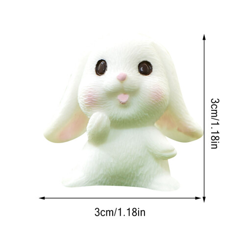 Rabbit Cake Toppers Pack 1-6 Pieces Easter Bunny Cupcake 2