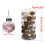 Christmas Tree Ornaments Plastic Glitter Balls 30 pcs White 6