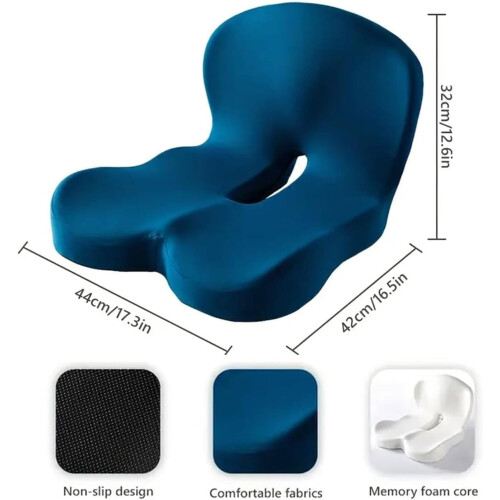 L-Shaped Memory Foam Seat Cushion with Lumbar Support 2