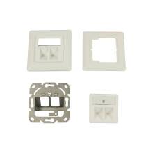 Keystone, Modulträger, UP Dosen für 2xTP-Modul, Reinweiss, Synergy 21,