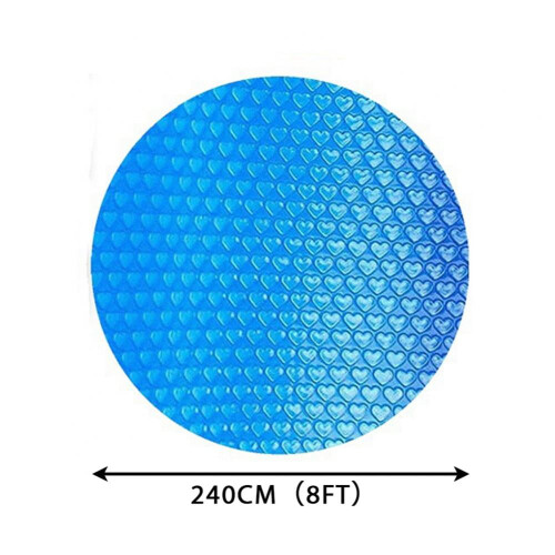 Solar Pool Cover for 8 ft Round Pool, In-Ground and 1