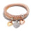 NRUDPQV charm beaded bangle bracelet gold 5