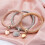NRUDPQV charm beaded bangle bracelet gold 8