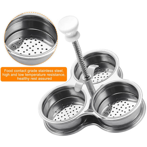 Stainless Steel Egg Poacher Cups Nonstick 6-Pack 1