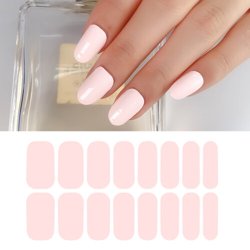 Solid Color Nail Strips Full Coverage 24 Pieces 1