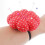 Pumpkin-shaped sewing pincushion with wrist strap black 5