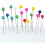 Color Straight Pins Pearlized Finish 480 Pcs 7