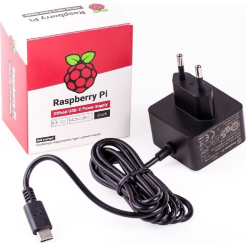 Raspberry Pi 5 Zubehör - 27W USB-C Power Supply, Netzteil, schwarz