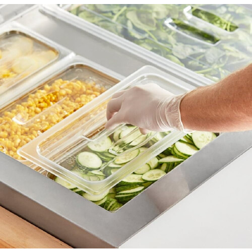 Polycarbonate Food Pan Lid with Handle Clear 1 pc 1