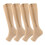 Compression Socks 15-20 mmHg Knee High Open Toe 2 Pairs 2