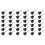 36 Pcs M6 X 50 mm Locking Star-Shaped Plastic  Male Thread Knob Grip 2