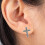 Cross Stud Earrings for Women Simple Dainty Pair 5