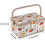 Sewing Box Fabric Storage Organizer with Handle 6