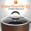 NutriChef Dutch Oven Lid Tempered Glass Brown 2