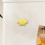 Magnetic Fridge Stickers Yellow 12pcs 4