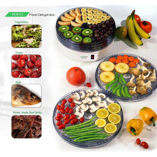 NutriChef electric food dehydrator white 2