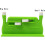 XTHY desk needle threader double hole green 3