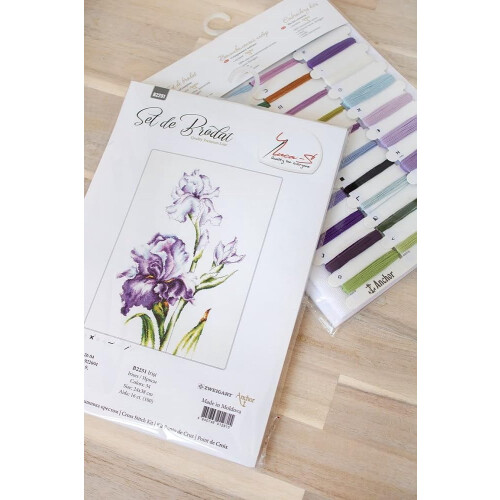 Irises Cross Stitch Kit 1 Pack 1