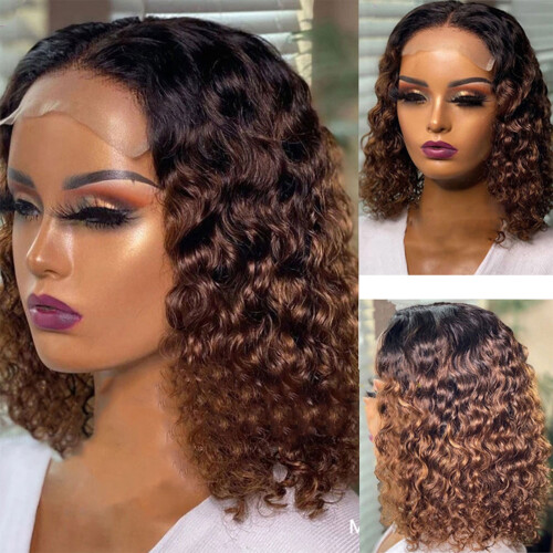 Lace Front Pruik voor Dames, Kort, Krullend, Middellang 1